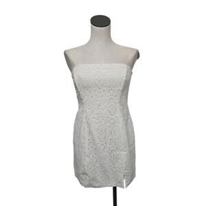 NWT Revolve Rumer Sienna‎ Strapless Mini Dress White Vacay Womens Medium